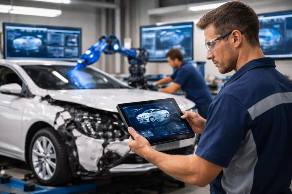 El Papel de la Tecnologia en las-Reparaciones Modernas de Colisiones