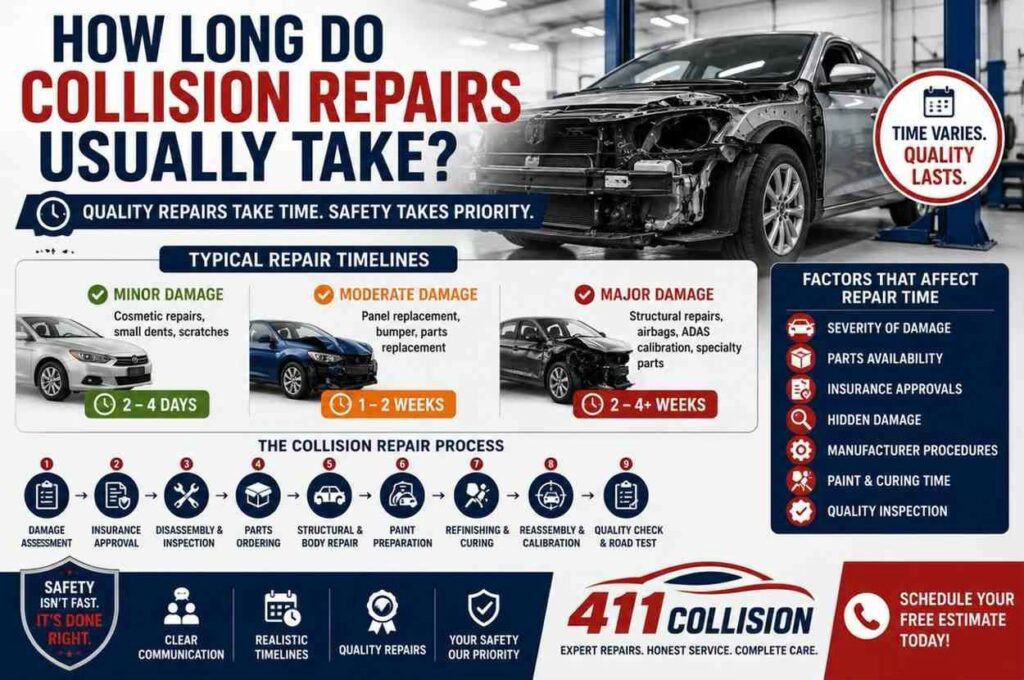 How Long Do Collision Repairs Usually Take?