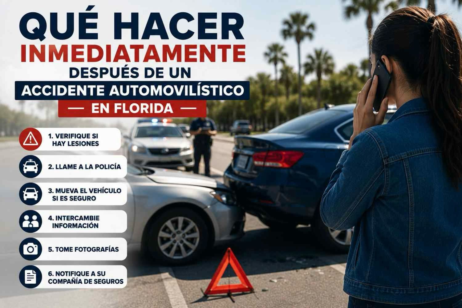 Qué Hacer Después de un Accidente Automovilístico en Florida