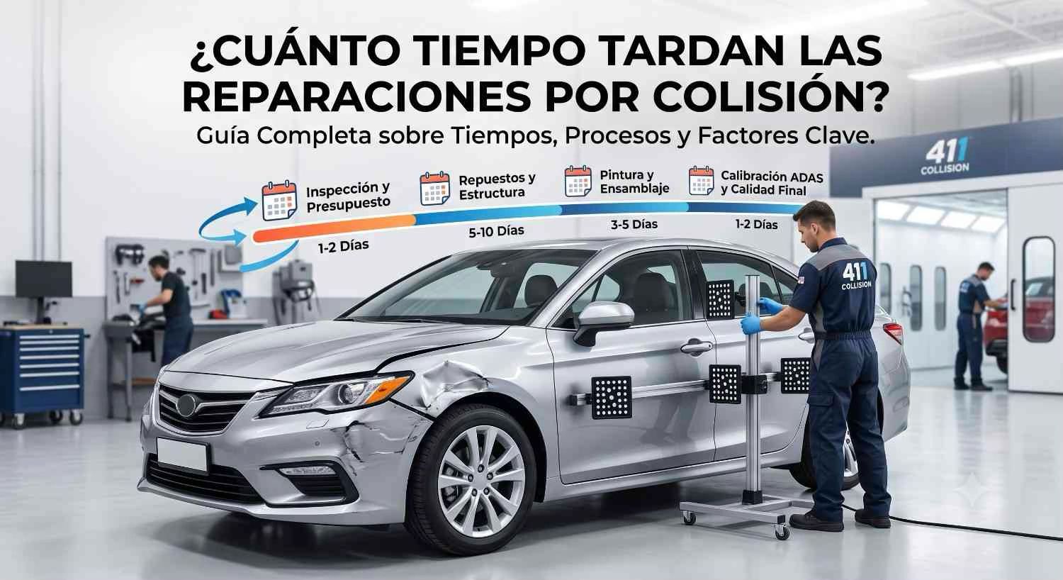 ¿Cuánto Tiempo Tardan las Reparaciones por Colisión?
